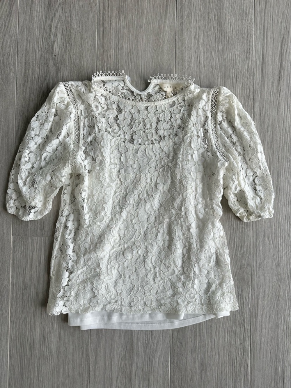 Adiva Cream Lace Blouse